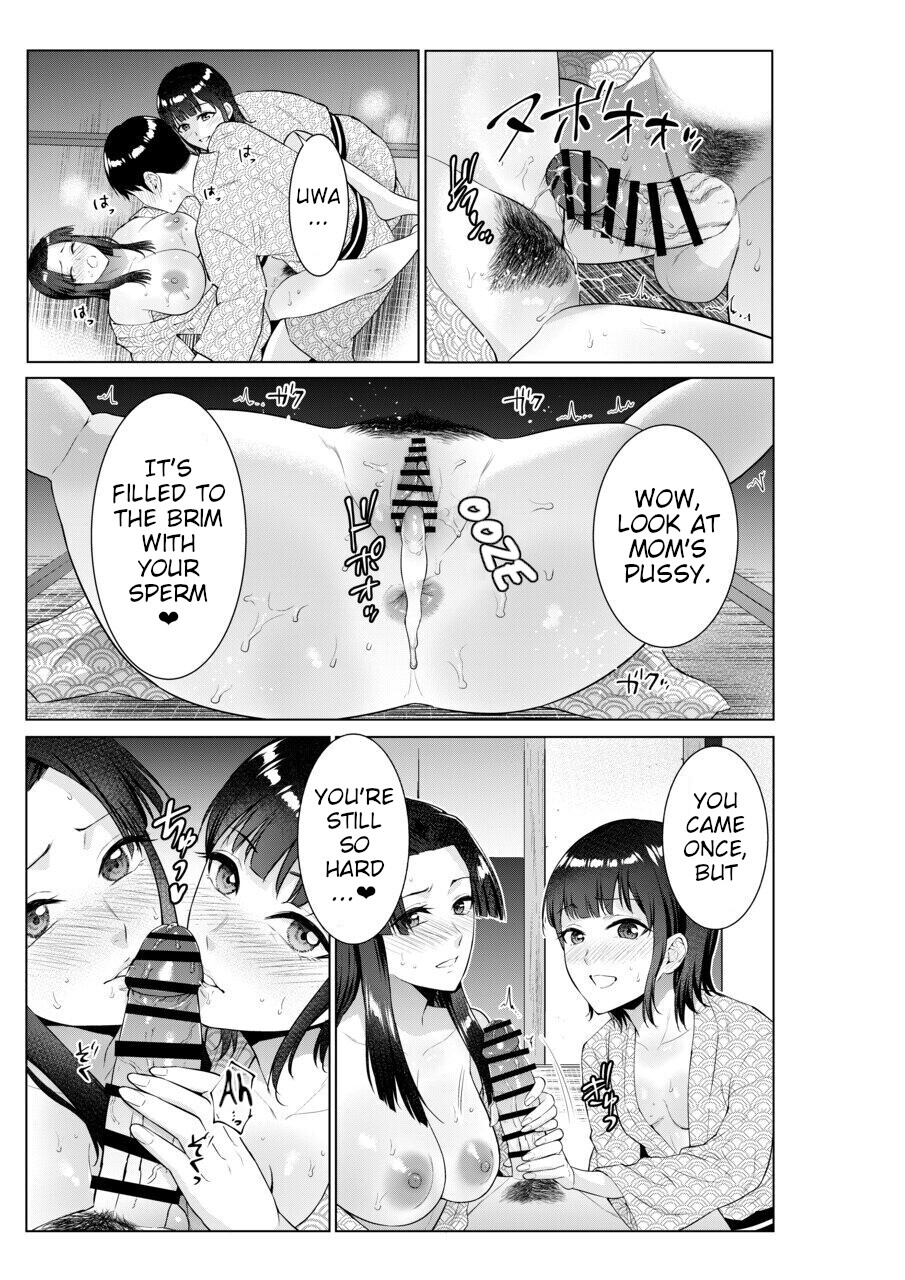 Hentai Manga Comic-Sex with Mother and Sister at a Ryokan-Read-32